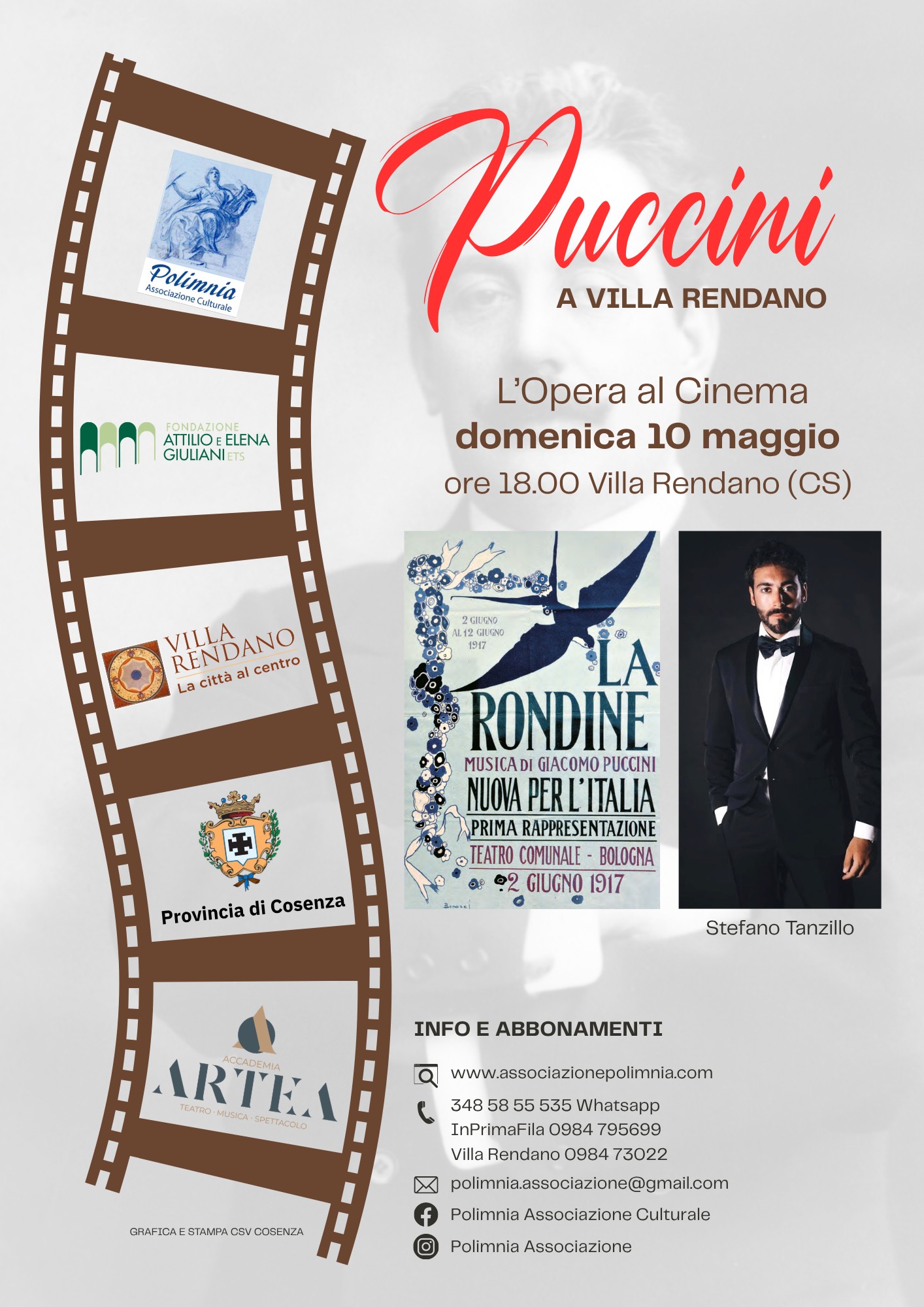 PUCCINI A VILLA RENDANO: secondo appuntamento "La rondine"